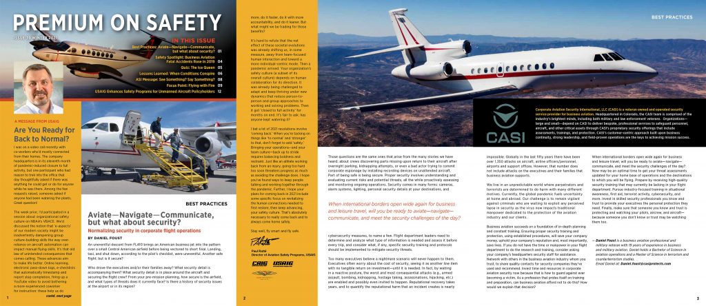 An article on aviation safety best practices
